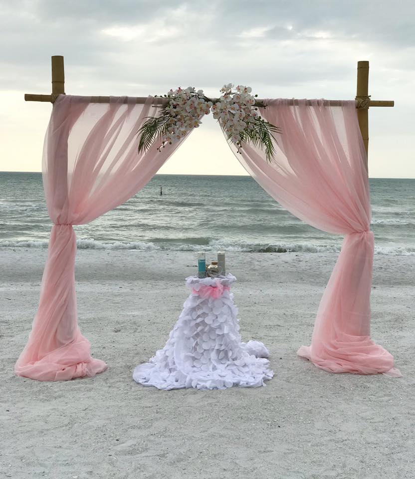 Blush Pink Beach Wedding