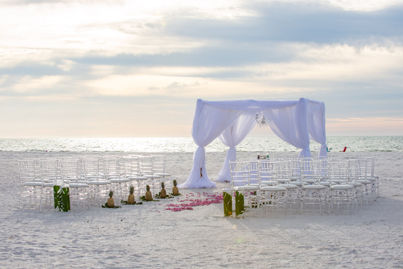 Classic Beach Wedding in Florida on the Gulf Beaches